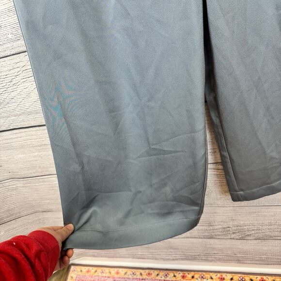 Nap Women's Lounge Cloud Blue Wide Leg Satin Feel Pajama Pants Size Large - Picture 5 of 12